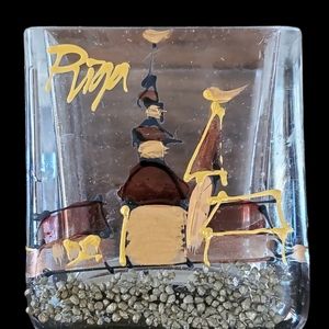 Vintage Glass Votive Candle Holders Hand-Painted